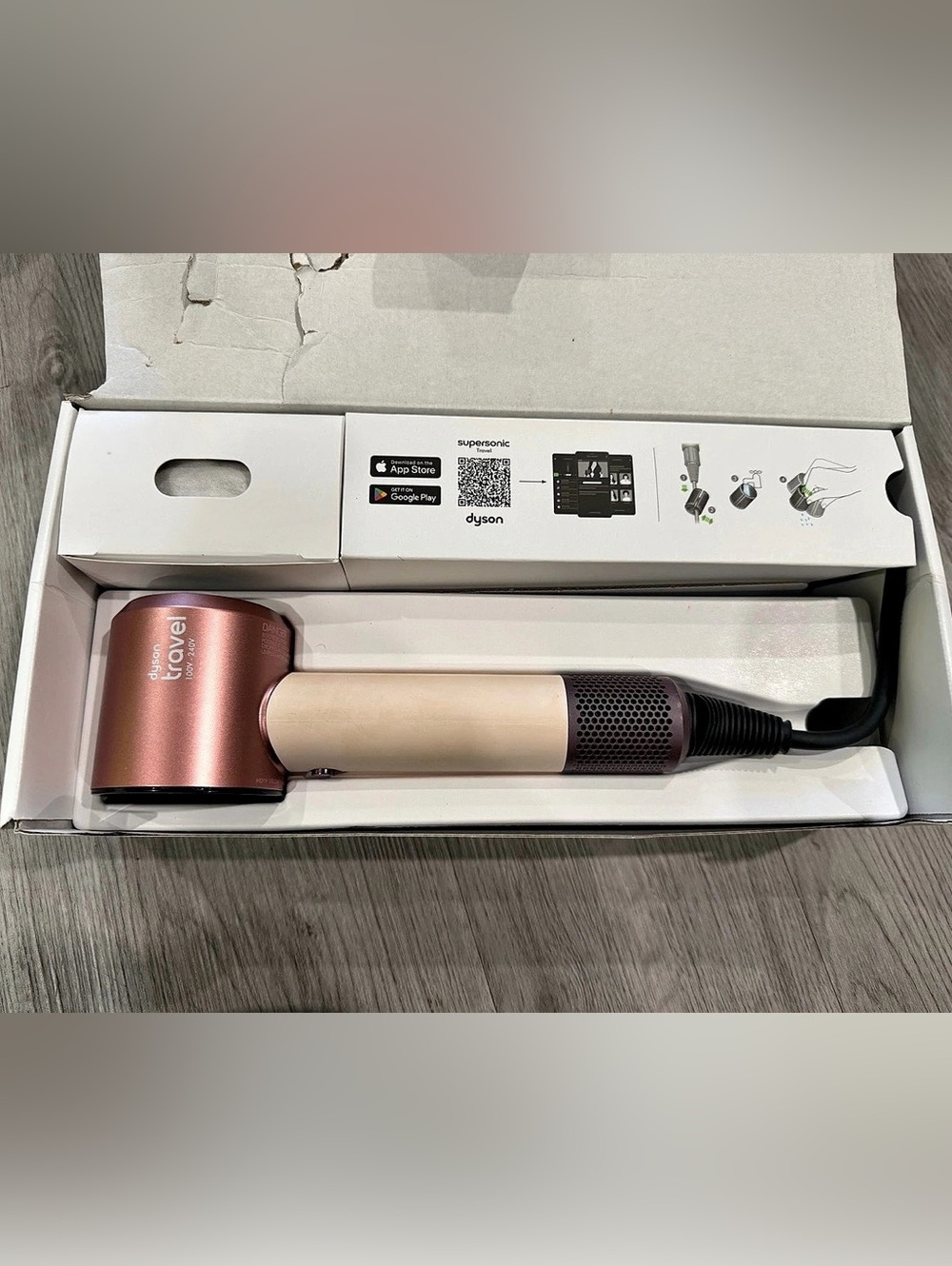 Dyson Supersonic Travel Hair Dryer HD19VLP Ceramic Pink Universal Voltage USED